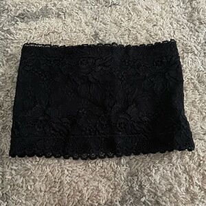 Junior Black lace bandeau